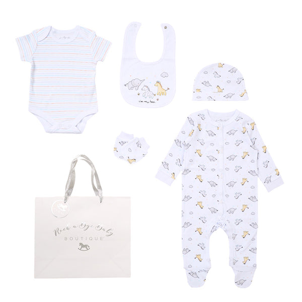 Babies I’m New Here Print 5PC Gift Set NB-6M