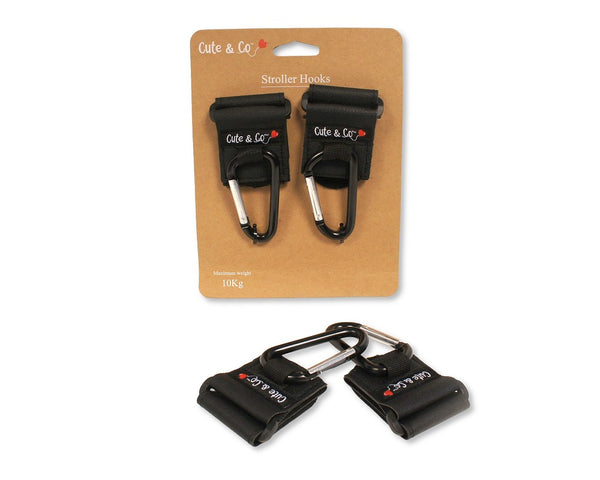 Baby Pushchair Carabiner Straps - 2-Pack