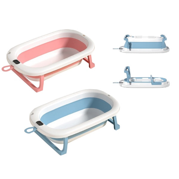 Foldable Baby Bathtub with Thermometer