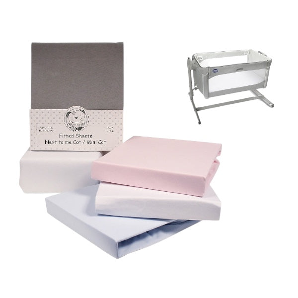 Next-To-Me Crib Sheets - Fitted - 2 Pack